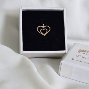 آویز دو قلب کد 18