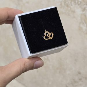 آویز دو قلب کد 79