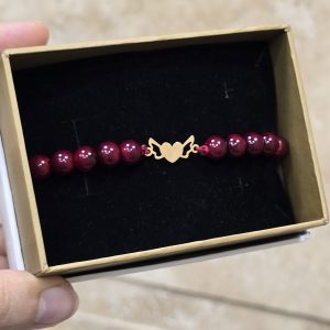 دستبند مرواریدی قلب کد 433