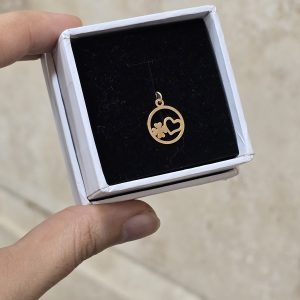 اویز قلب و گل کد 740