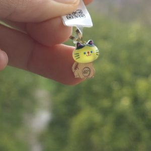 آویز عروسکی گربه زرد