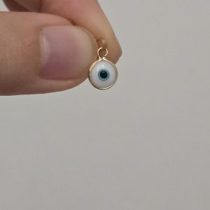 آویز چشم نظر آبی دایره‌ای