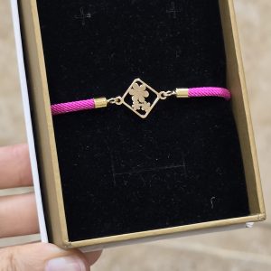 دستبند سه گل لوزی کد 12