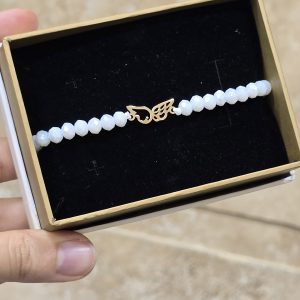 دستبند مرواریدی دو بال کد 239