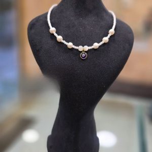 چوکر چشم نظر آبی کاربنی